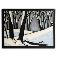 Motawi Snowscape in Twilight - 6x8