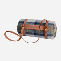 Motor Robe with Leather Carrier | Mosier Plaid
