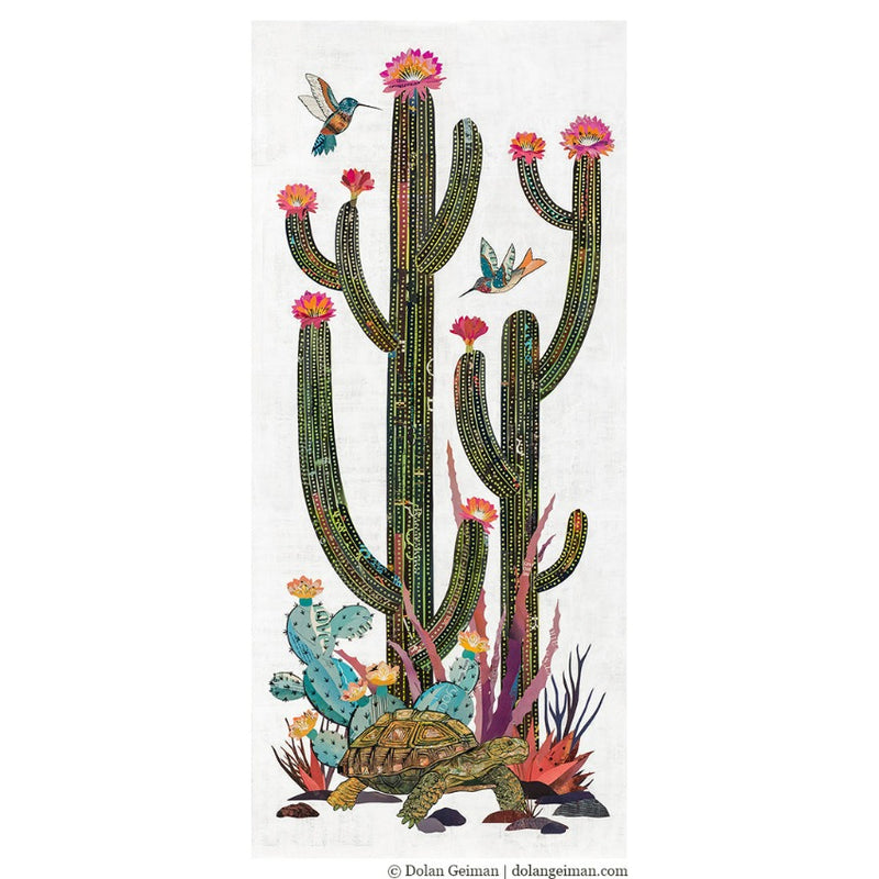Cactus Country Tortoise | Archival Print