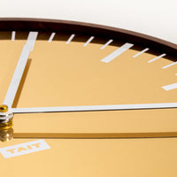 Wall Clock | Brass & Walnut