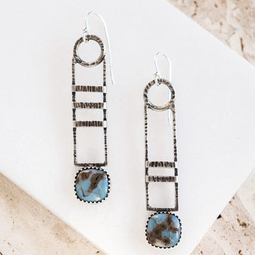 Leland Blue Rectangle Earrings