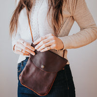 Victor Crossbody Purse | Dark Brown