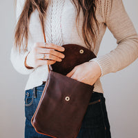 Victor Crossbody Purse | Dark Brown