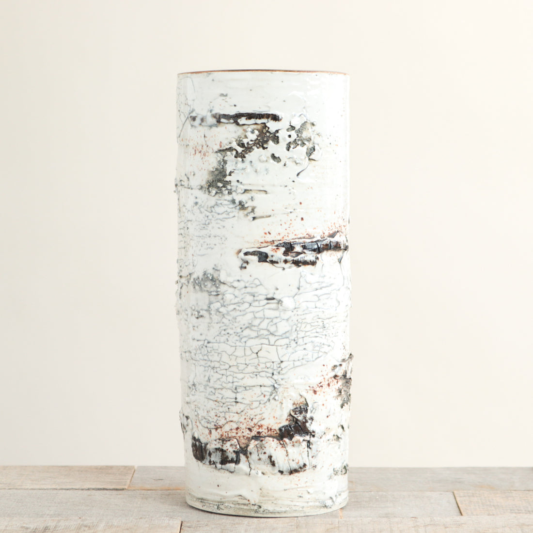 Birch Bark Log Vase | Medium