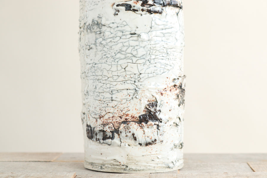 Birch Bark Log Vase | Medium
