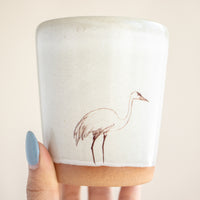 Sandhill Crane Tumbler | Cream