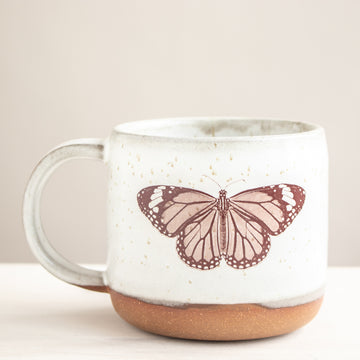 Butterfly Mug | Cream