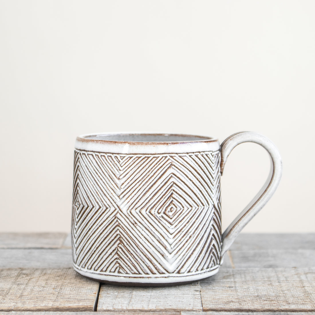 Concentric Diamonds Mug