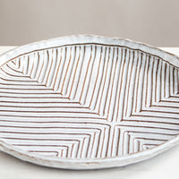 Converging Lines Round Tray