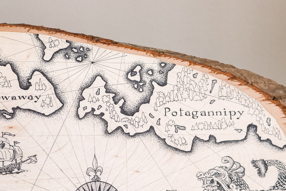 Eastern Trade Routes | Drawing on Wood