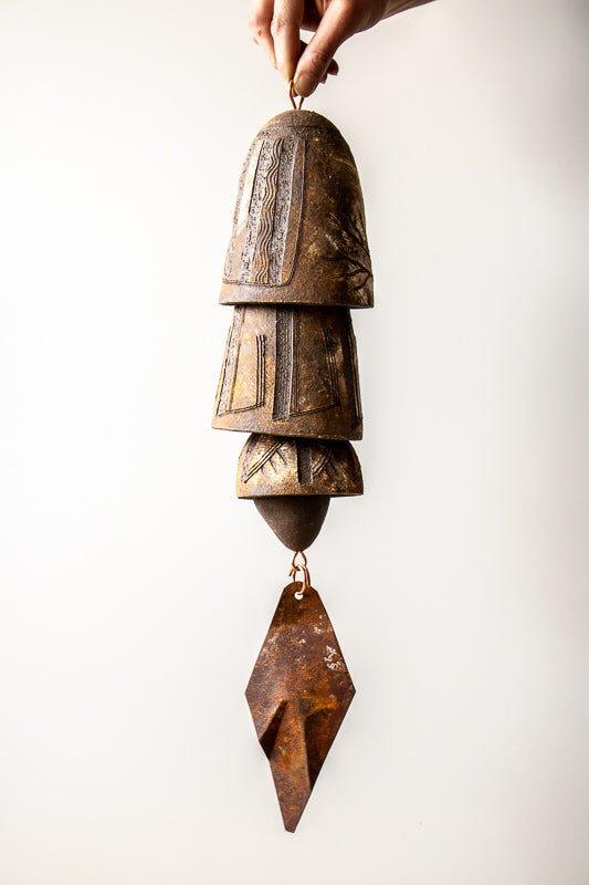 Lane Dukart | Ceramic Wind Chime | 2 Medium 1 Small Bell – The
