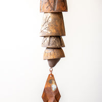Ceramic Wind Chime | 2 Medium 2 Small Bells