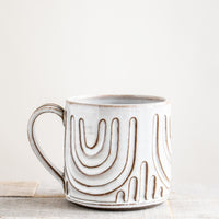 Rainbow Carved Mug