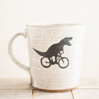 T-Rex on a Bike Mug