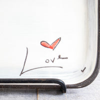Small Square Plate | Love (Word)