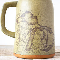 Michigan Map Growler | Moss
