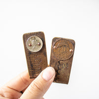 WWII Shell Casing Money Clip w/ Coin