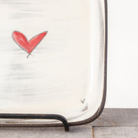 Small Square Plate | Love (Heart)