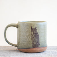 Horned Owl Mug | Moss