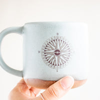 Compass Mug | Robin's Egg Blue