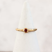 Size 7-7.5 | Pink Tourmaline Vermeil Ring