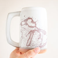 Michigan Map Stein | Cream