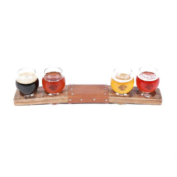 Beer Flight with Glasses