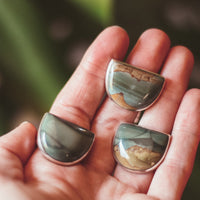 Size 8 | Blue Mountain Jasper Double Band Ring