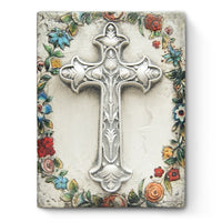 Fleur-de-Lis Cross T587 | Sid Dickens Memory Block