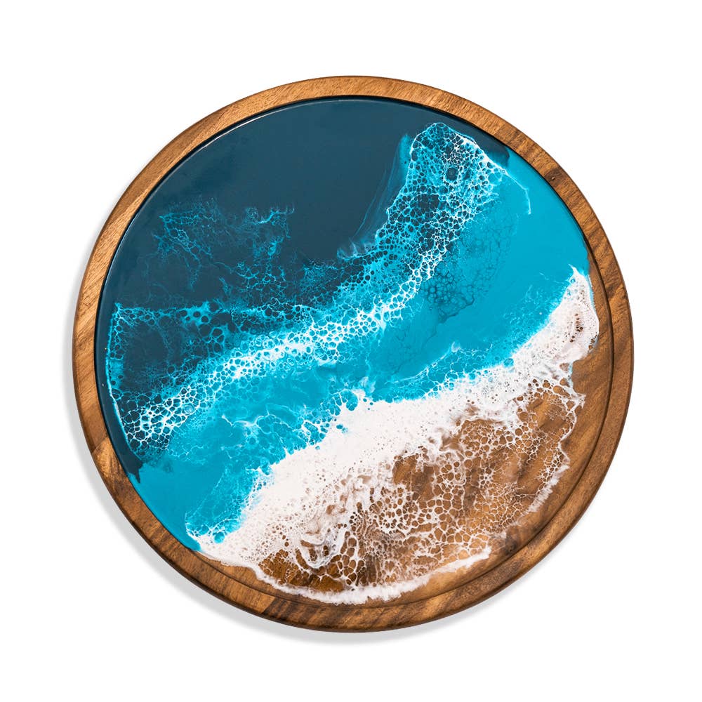 Acacia Resin Lazy Susan | Ocean Vibes
