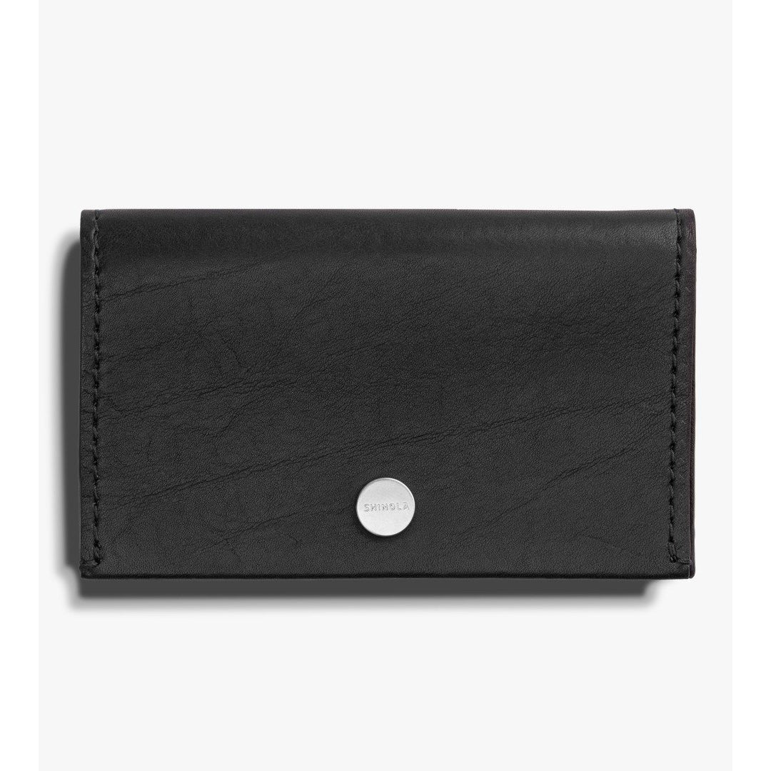 Small Leather Accordion Wallet - Handmade Leather Goods Black / Large