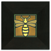 Motawi Bee in Green - 4x4 - Artisan's Bench