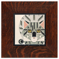 Motawi Catnip in Grey - 6x6 - Artisan's Bench