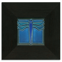 Motawi Dragonfly Turquoise- 4x4 - Artisan's Bench