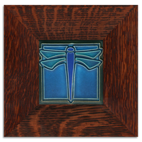 Motawi Dragonfly Turquoise- 4x4 - Artisan's Bench