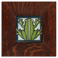 Motawi Frog Light Blue - 4x4 - Artisan's Bench