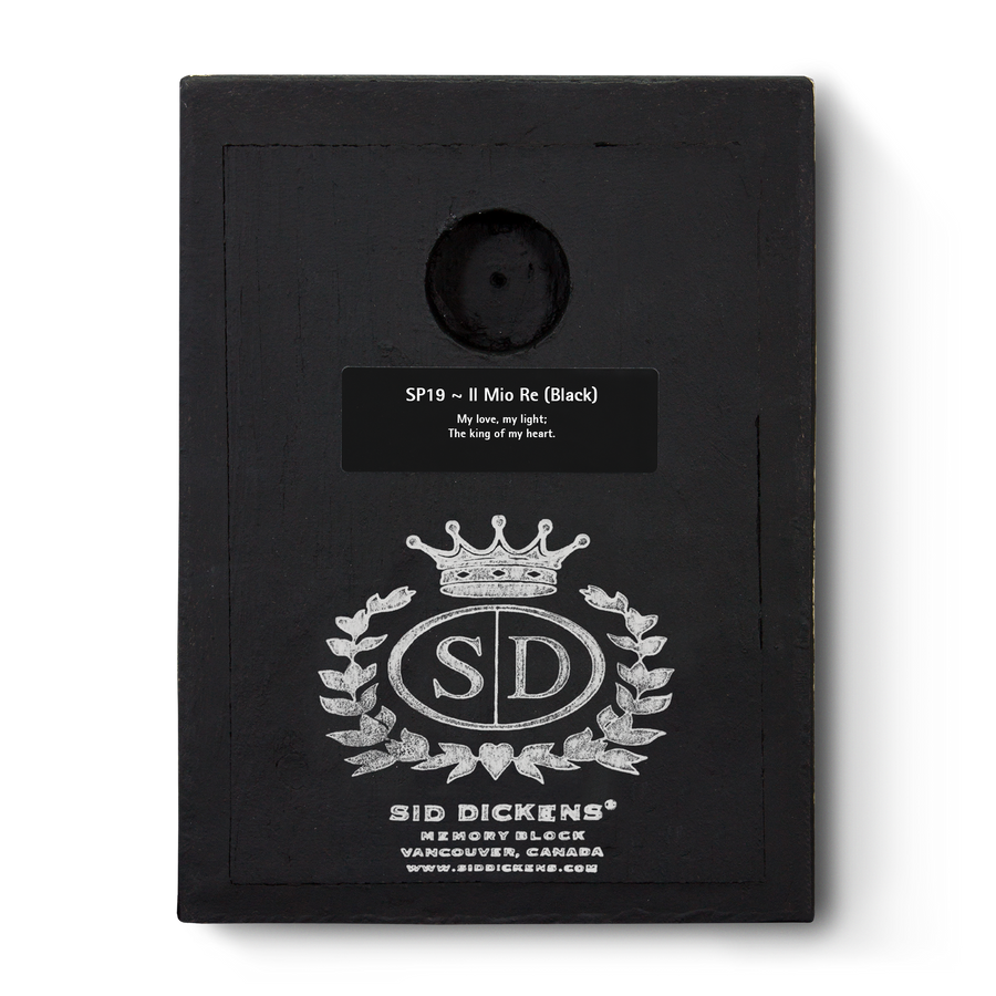 Il Mio Re (Black) SP19 (Retired) | Sid Dickens Memory Block