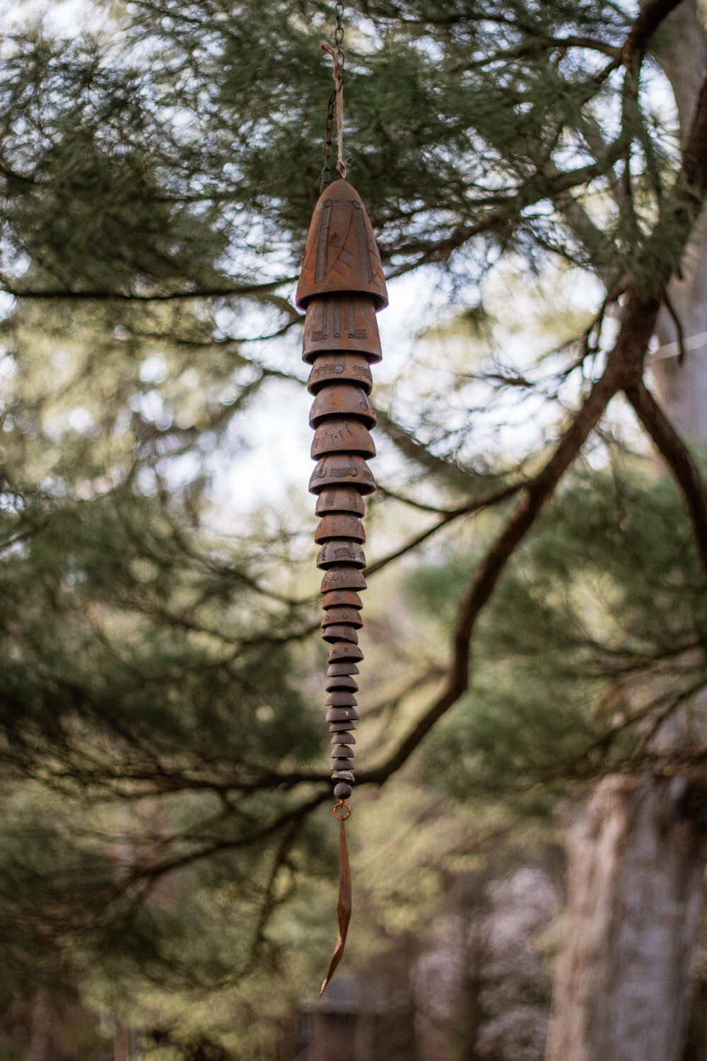 Lane Dukart | Ceramic Wind Chime | Jumbo – The Artisan's Bench