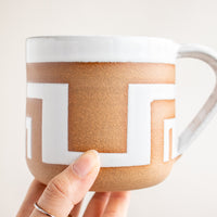 Square Sunset Mug | White