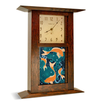 Motawi Koi Pond in Turquoise - 6x8 - Artisan's Bench