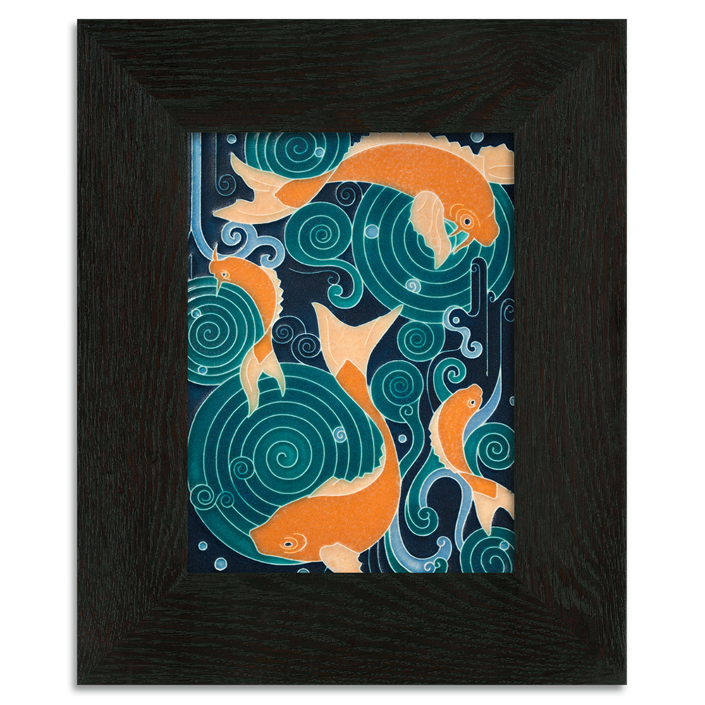 Motawi Koi Pond in Turquoise - 6x8 – The Artisan's Bench