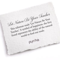 Let Nature Be Your Teacher Necklace