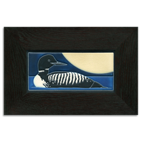 Motawi Loon in Midnight - 4x8 - Artisan's Bench