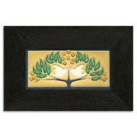 Motawi Lovebirds in Green Oak - 4x8 - Artisan's Bench