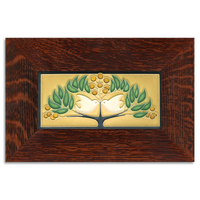 Motawi Lovebirds in Green Oak - 4x8 - Artisan's Bench