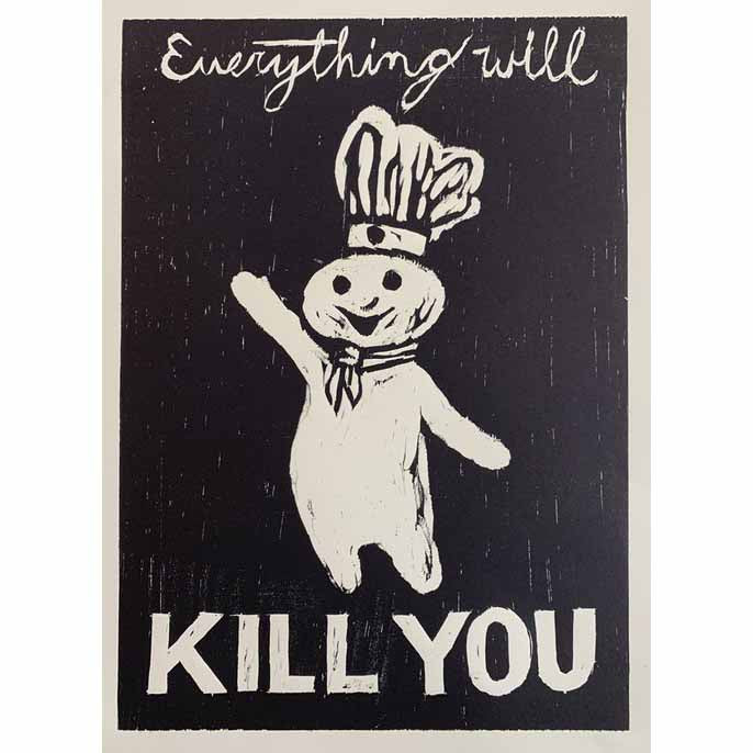 Doughboy 16x20 | Woodblock Print