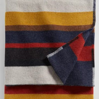 Napped Dobby Twin Blanket | Cascade Stripe