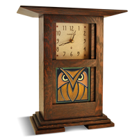 Motawi Owl in Green Oak - 4x4 - Artisan's Bench