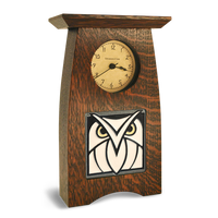 Motawi Owl in Grey White - 4x4 - Artisan's Bench