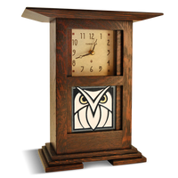 Motawi Owl in Grey White - 4x4 - Artisan's Bench